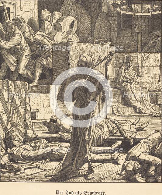 Der Tod als Erwürger (Death as Strangler), 1851. Creator: Alfred Rethel.