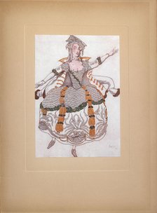 Costume design for the ballet Sleeping Beauty by P. Tchaikovsky, 1921. Artist: Bakst, Léon (1866-1924)