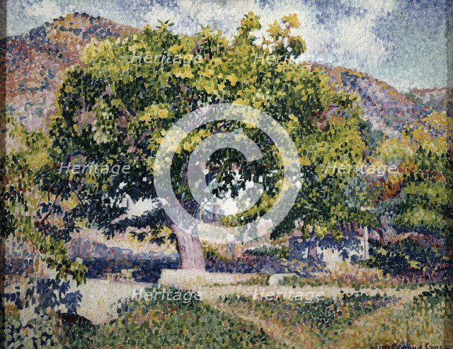 'Near my House', 1906.  Creator: Henri-Edmond Cross.
