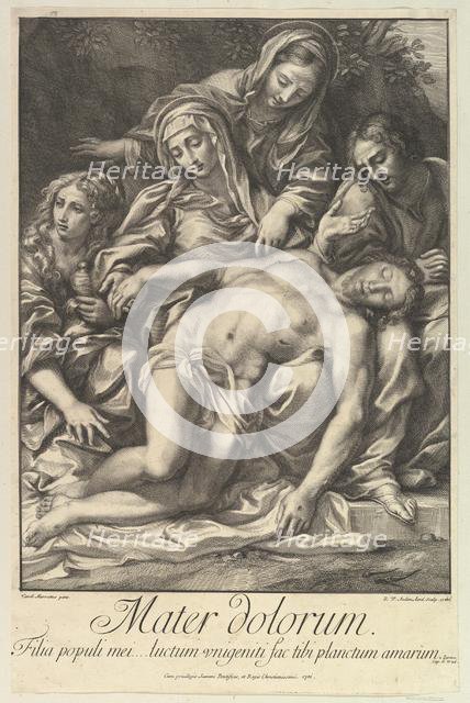 Mater Dolorum, 1701. Creator: Robert van Audenaerde.