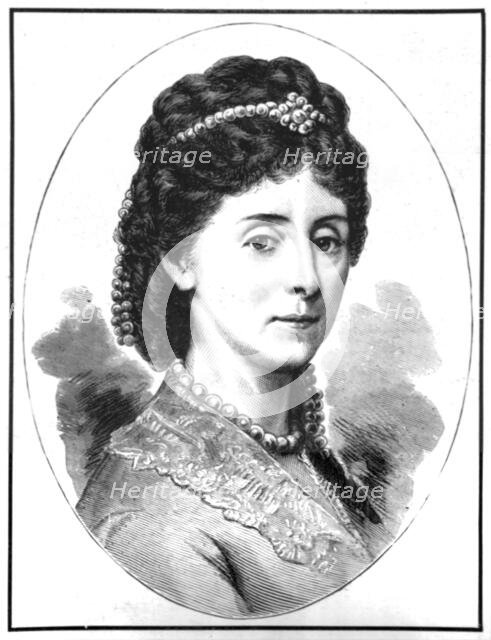 ''The Empress Augusta of Germany from an early photograph', 1890. Creator: F. Jamrath & Son.