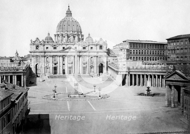 St Peter's Square, Rome, 20th century. Artist: Unknown