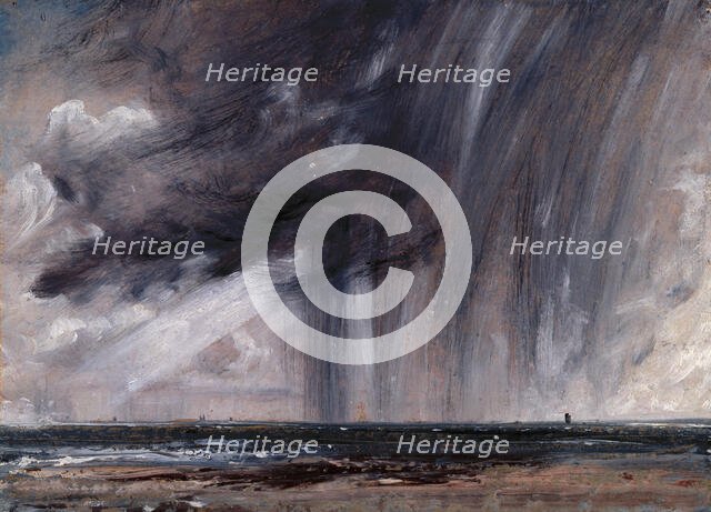 Rainstorm over the Sea, c1824-28. Creator: John Constable.