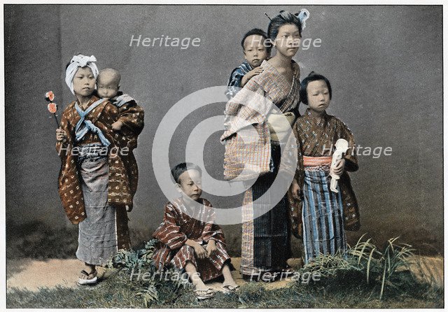 'A Group of Children', c1890. Artist: Unknown