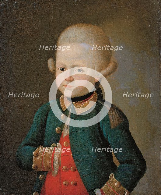 Boy Lance Corporal of the Preobrazhensky Regiment, End 1760s. Artist: Anonymous  
