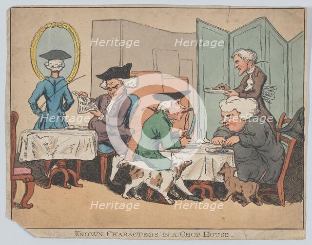 Known Characters in a Chop House, 1800-1820., 1800-1820. Creator: Anon.