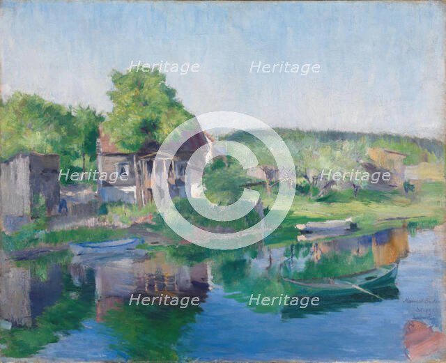 River Sandvikselven, 1890. Creator: Harriet Backer.