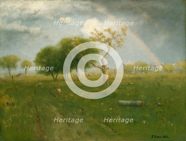 After a Summer Shower, 1894. Creator: George Inness.