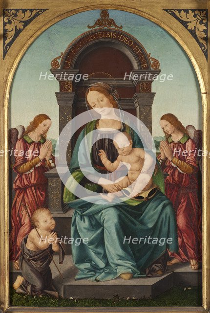 The Madonna and Child with the Infant Saint John and Two Angels.