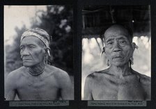 Sarawak: two tribal chiefs, c1900. Creator: Unknown.
