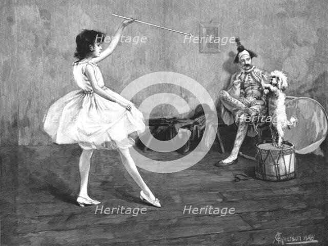 ''"A Dancing Lesson" after C. Maciver Greirson', 1890. Creator: Charles MacIver Grierson.