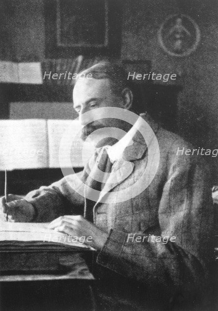 Sir Edward Elgar, (1857-1934), English composer, late 19th-early 20th century. Artist: Unknown