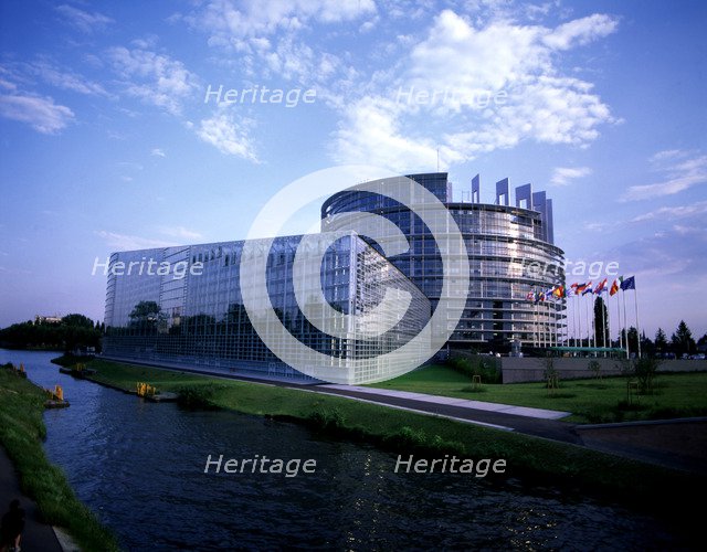 Strasbourg, exterior view of the European Parliament.