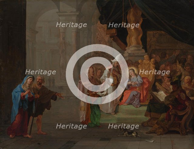 Christ among the Doctors, 1668. Creator: Abraham Hondius.