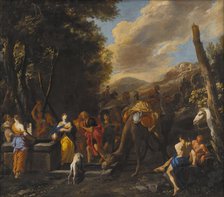 Rebecca and Eliezer at the Well;Abraham's Servant (Eliezer) Meets Rebecca at the Well, 1627-1679. Creator: Domenico Gargiulo.