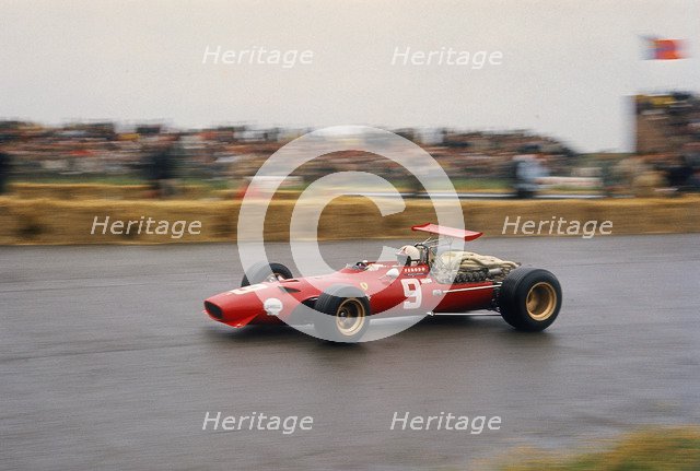 Chris Amon in a Ferrari V12, Dutch Grand Prix, Zandvoort, 1968. Artist: Unknown