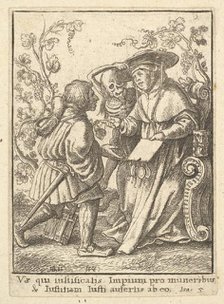 Cardinal, from the Dance of Death, 1651. Creator: Wenceslaus Hollar.