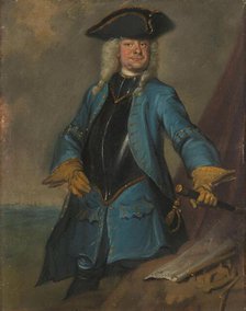 Gerrit Sichterman (1688-1730). Quartermaster-General of the Cavalry, Colonel of the Oranje-Groningen Creator: Cornelis Troost.