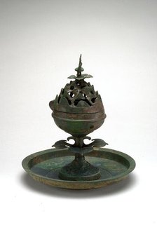 Mountain-Shaped Incense Burner (Boshan Xianglu), Han dynasty, 1st cent B.C./A.D. Creator: Unknown.
