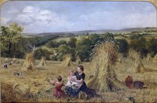 The Harvest Field, 1857-1858. Artist: Oliver Lupton.