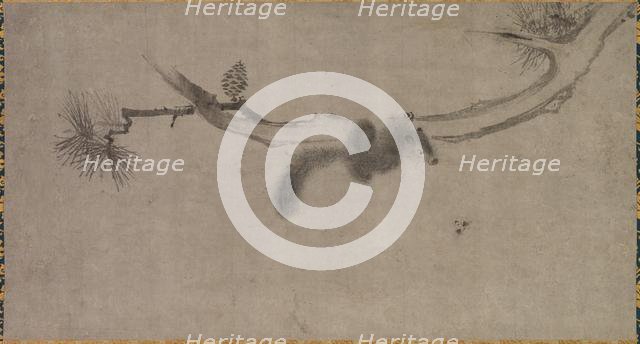 Squirrel on a Pine Branch, 1500s. Creator: Song Tian (Chinese, active 1300s).