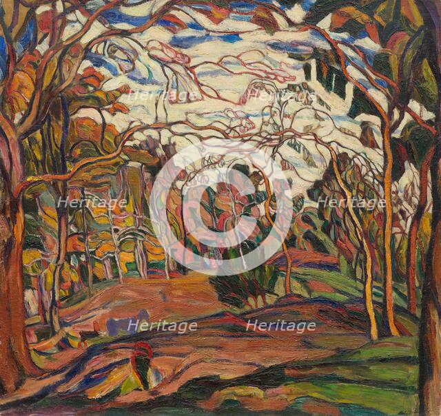 Through the trees (Fairy park), 1919. Creator: Manievich (Manevich), Abraham (Abram) (1883-1942).