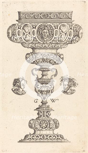 Chalice with Head of a Warrior, published 1579. Creator: Georg Wechter I.