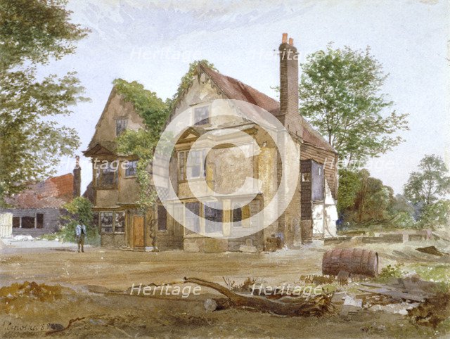 Front view of Basing Manor House, Peckham High Street, Camberwell, London, 1884. Artist: John Crowther