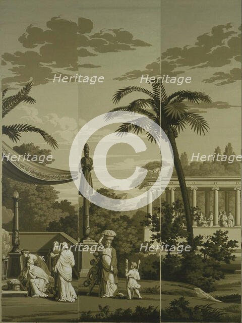 Fêtes de la Grèce et Jeux Olympiques. The Ancient Olympic Games (Detail), 1818. Creator: Dufour, Joseph (1744-1829).