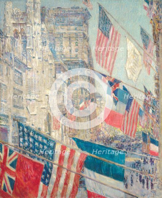 Allies Day, May 1917, 1917. Creator: Frederick Childe Hassam.