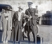 Ethel Newland with Lieutenant Douglas Gordon Scott MC, c1919. Creator: Unknown.