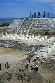 Tula, religious civic center of the Toltec culture founded around 900 BC. JC, under the name Toll…