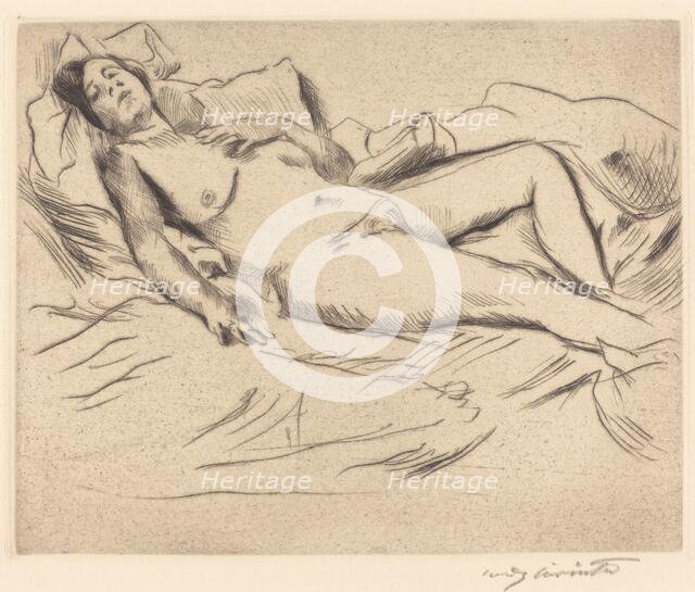 Schlafende (Sleeping Woman), 1912. Creator: Lovis Corinth.