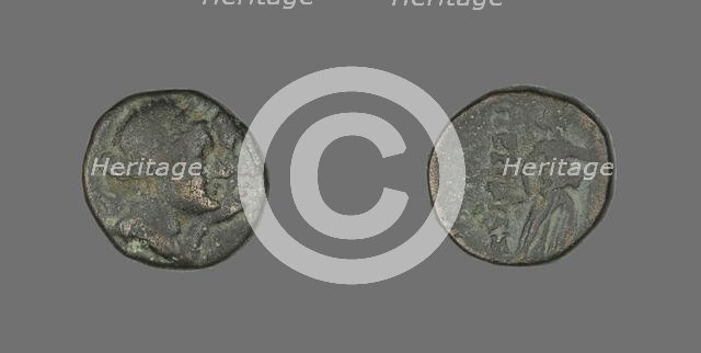 Coin Depicting the God Apollo and the Goddess Artemis, 2nd-1st century BCE. Creator: Unknown.