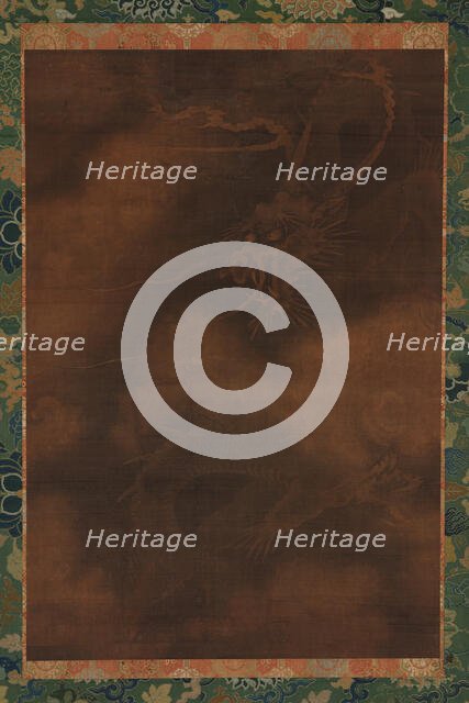 A dragon and clouds, Ming dynasty, 1368-1644. Creator: Unknown.