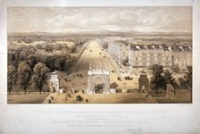 View of Queen's Gate, Hyde Park, Kensington, London, 1857. Artist: Day & Son