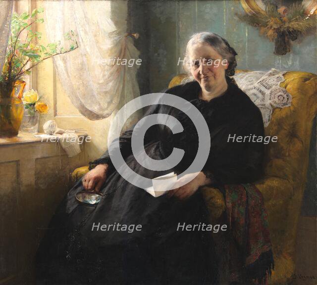 Portrait of Cecilie Trier, née Melchior, 1885. Creator: Bertha Wegmann.