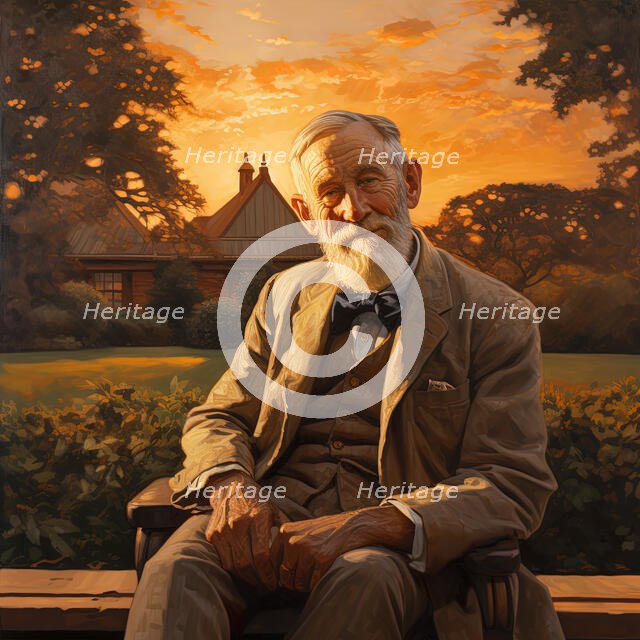 AI IMAGE - Portrait of George Bernard Shaw, 1920s, (2023). Creator: Heritage Images.