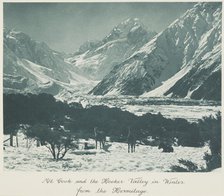 Mt Cook and the Hooker Valley in winter, from the Hermitage, 1920s. Creator: Harry Moult.