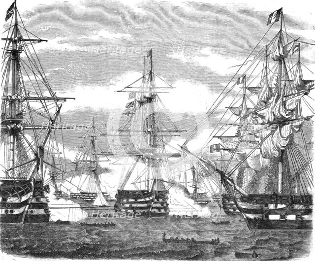 'French and English Fleets in Kioge Bay', 1854 Creator: Unknown.