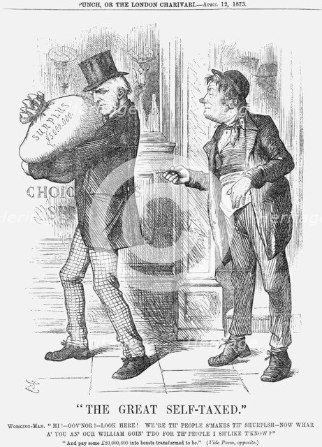 The Great Self-Taxed, 1873. Artist: Joseph Swain