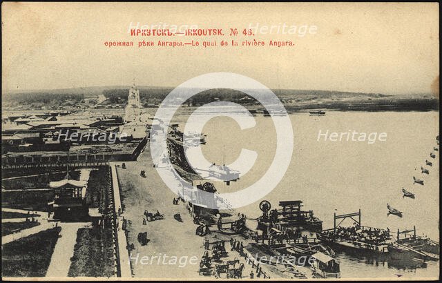 Irkutsk. Embankment of the Angara, 1902. Creator: Unknown.