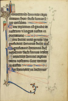 Initial I: The Descent into Limbo; Ruskin Hours, about 1300. Creator: Unknown.