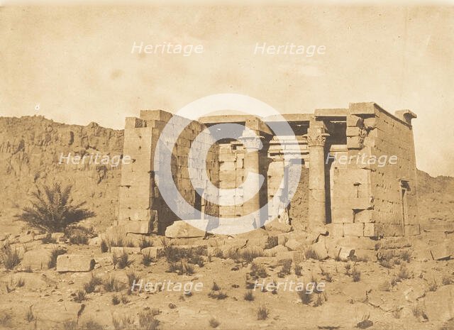 Vue du Temple de Tafah (Taphis), April 9, 1850. Creator: Maxime du Camp.