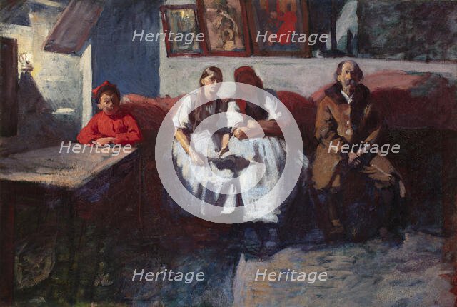 The Mikolajczyk family, c1901. Creator: Wlodzimierz Tetmajer.