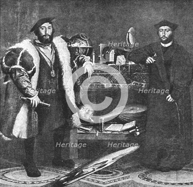 'The Longford Castle Pictures; 'The Ambassadors' after Holbein, 1533', 1890. Creator: Unknown.