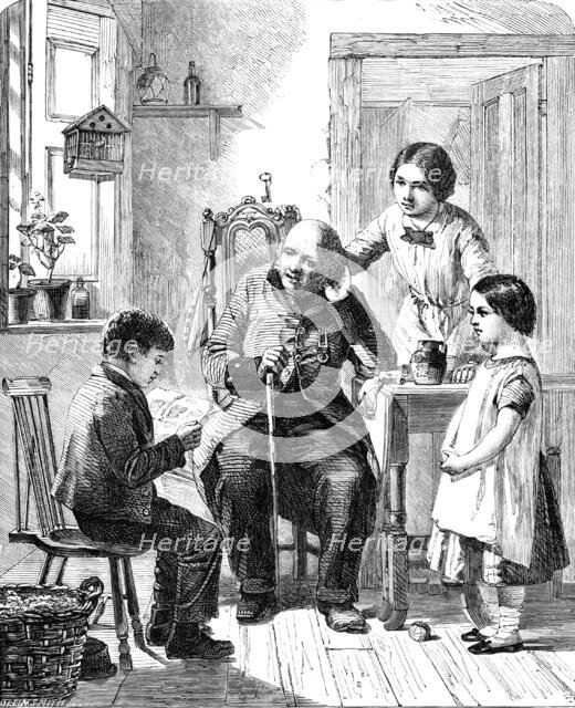 "From Our Own Correspondent" - painted by W. Hemsley, 1856.  Creator: Harvey Orrin Smith.