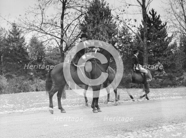 Cutting hunt, 1933 Nov. Creator: Arnold Genthe.