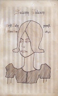 Suzanne Valadon, 1893. Creator: Satie, Erik (1866-1925).