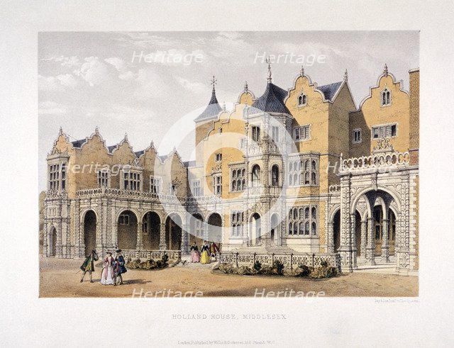 Holland House, Kensington, London, c1850? Artist: Day & Son